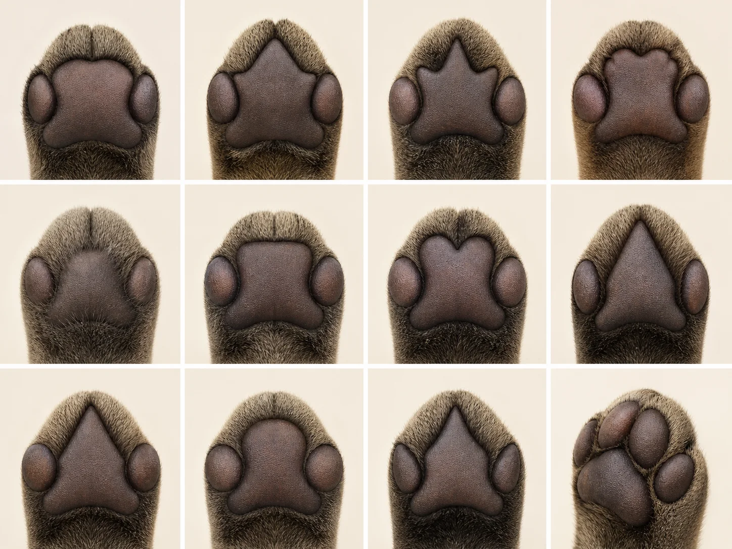 猫前掌心形掌型效果图